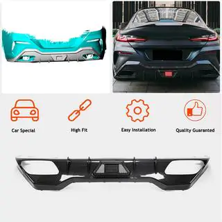 Rear Bumper Diffuser V1 for G16 M-Sport, Carbon photo 2