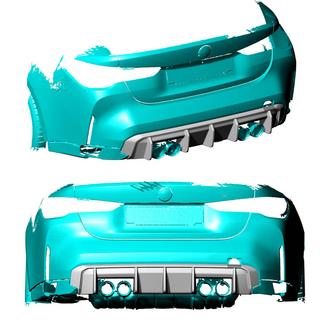 Rear Diffuser V1 (for G82/G83, Carbon) BMW 4 Series G22/23/26 2020- photo 2