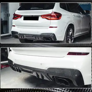 Rear Bumper Diffuser (for original M-Sport 2018-2021, Carbon) photo 3