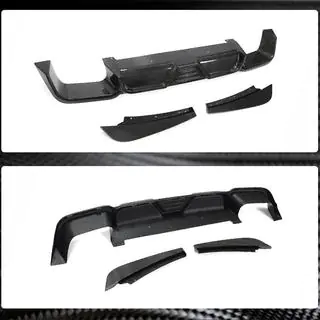 Rear Bumper Diffuser V2 (for F97 2018-2021, Carbon) photo 3