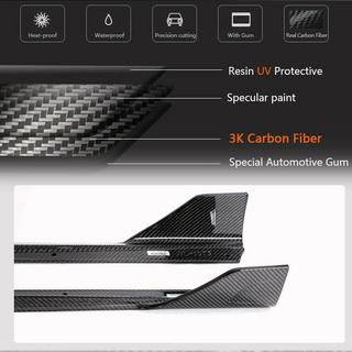 Side Skirt Extensions V1 (for G20 M-Sport, Carbon) BMW 3 Series G20/G21 2018- photo 4