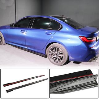 Side Skirt Extensions V2 (for G20 M-Sport, Carbon) BMW 3 Series G20/G21 2018- photo 1