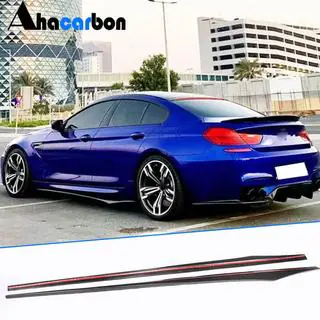 Side Skirt Extensions V1 (for F06 M-Sport, Carbon) photo 1