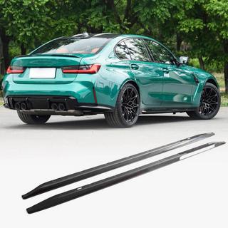 Side Skirt Extensions V3 (for G80, Carbon) BMW 3 Series G20/G21 2018- photo 1