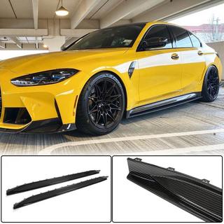 Side Skirt Extensions V4 (for G80, Carbon) BMW 3 Series G20/G21 2018- photo 1