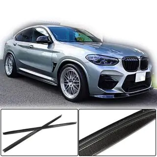 Side Skirt Extensions V1 (for F97/G01 M-Sport 2018-2021, Carbon) photo 2