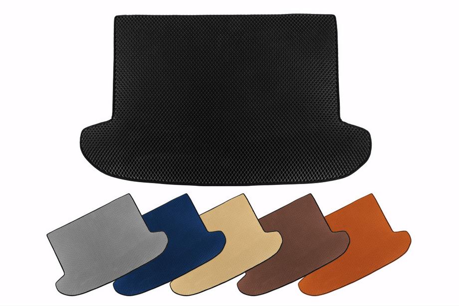 Peugeot 407 2004-2011 EVA Trunk Mat (SD, Black) Image