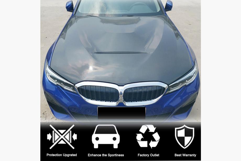 BMW 3 Series G20/G21 2018- Carbon Fiber Hood (V1) Photo 2