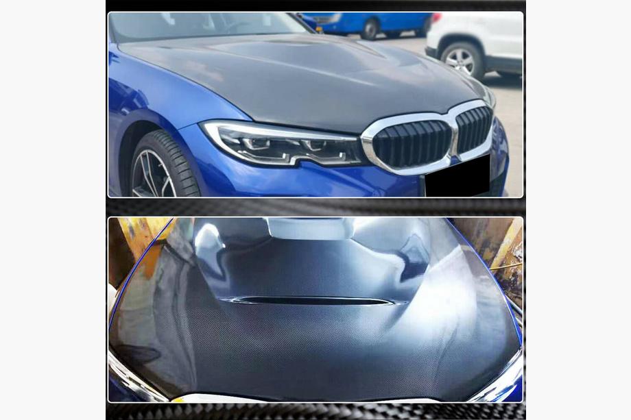 BMW 3 Series G20/G21 2018- Carbon Fiber Hood (V1) Photo 3