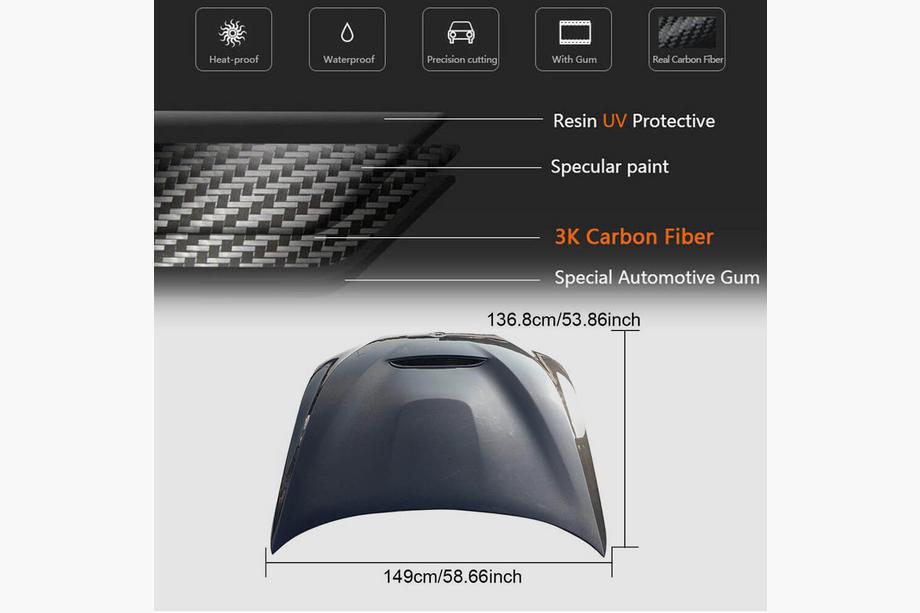 BMW 3 Series G20/G21 2018- Carbon Fiber Hood (V1) Photo 5