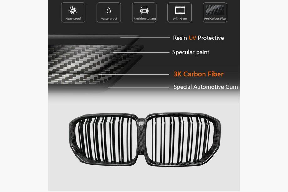 BMW X5 G05 2019–2026 Grilles M-Look V2 (2018-2022, Carbon) Photo 5