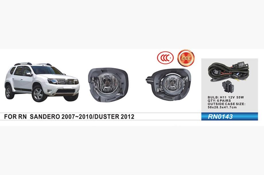 Renault Duster 2008–2017 Fog Lights 2012-2015 (2 pcs, Halogen) Image