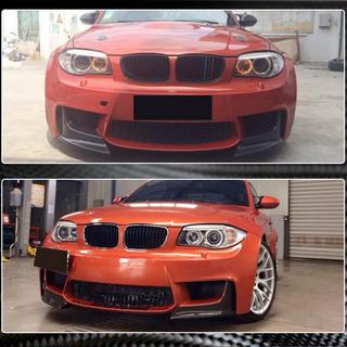 Front Bumper Flap Extensions (for 1M E82, Carbon) BMW 1 Series E81/E82/E87/E88 2004-2011 photo 3