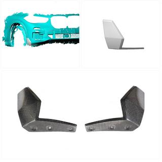 Front Bumper Flaps (2018-2022, Real Carbon) photo 2