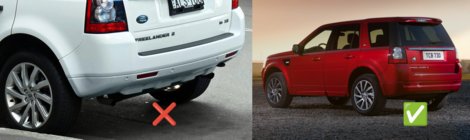 Land Rover Freelander II 2006–2014 Original Premium Mud Flaps (for Sport Edition, 4 pcs) photo 3