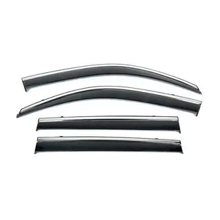 Window Deflectors with Chrome Trim Niken Luxury (for e-Tron, 2022+, 4 pcs)