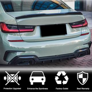 Rear Bumper Flap Extensions (for M-Sport 2018-2022, Carbon) BMW 3 Series G20/G21 2018- photo 4