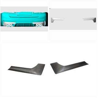 Carbon Rear Bumper Flaps (for M-Sport/M5 F90, Carbon) photo 2