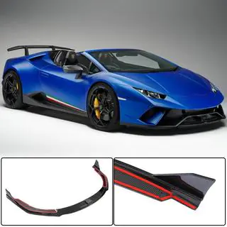 Front Bumper Lip V2 (Carbon) Lamborghini Huracan 2014- photo 1