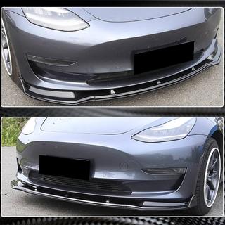 Front Bumper Lip V5 (2017-2023, Carbon) Tesla Model 3 2017- photo 4
