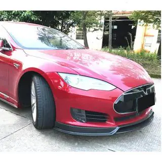 Front Bumper Lip V2 (2012-2016, Carbon) Tesla Model S 2012– photo 3