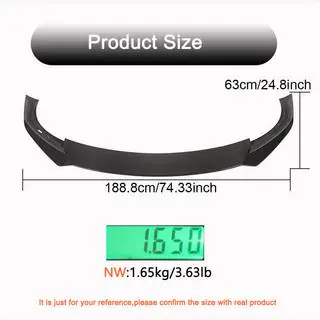 Front Bumper Lip V1 (2021+, Carbon) Tesla Model S 2012– photo 4