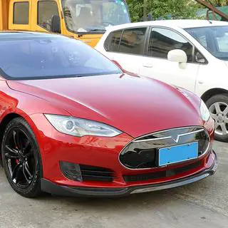 Front Bumper Lip V1 (2012-2016, Carbon) Tesla Model S 2012– photo 1