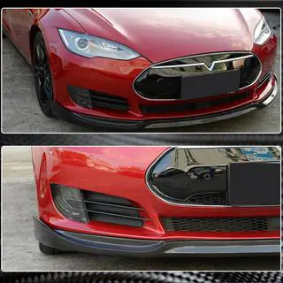 Front Bumper Lip V1 (2012-2016, Carbon) Tesla Model S 2012– photo 3