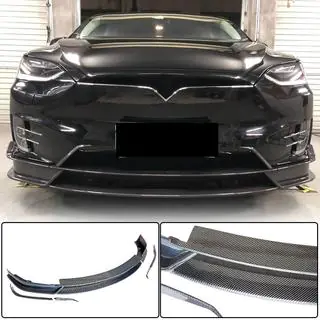 Front Bumper Lip Spoiler (2015-2021, Carbon) photo 1