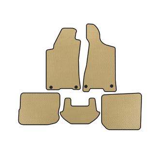 EVA Floor Mats (1991-1996, Sedan, Beige) Audi 80/90 1987-1996