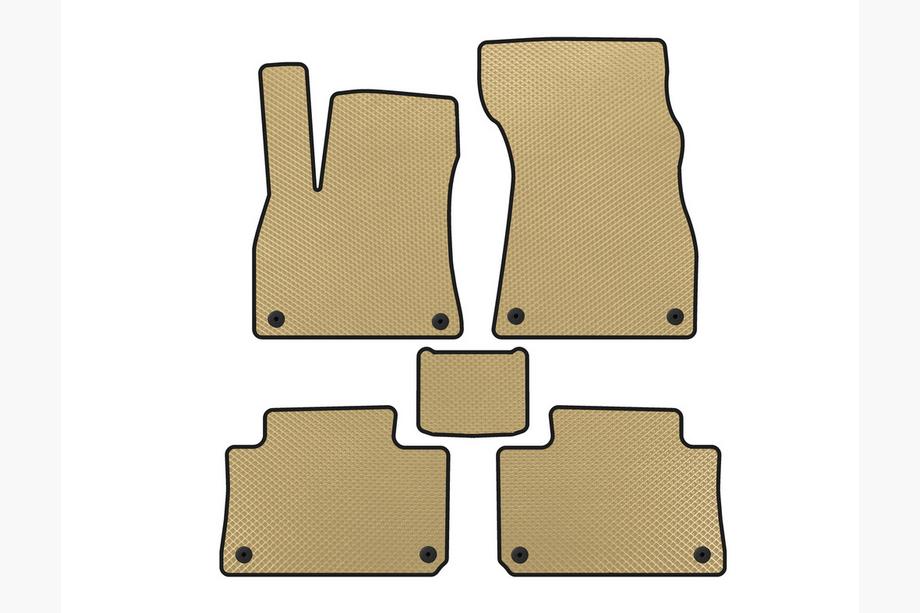Audi e-Tron 2018-2022 EVA Floor Mats (Beige) Image