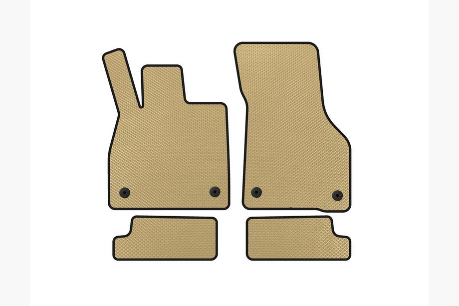 Audi TT 2014-2023 EVA Floor Mats (Coupe, Beige) Photo 1