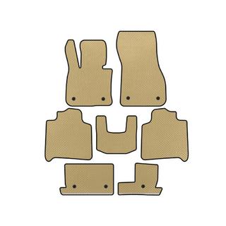 EVA Floor Mats (For F46, 3 Rows, Beige) BMW 2 Series Active Tourer F45/F46 2014-2021