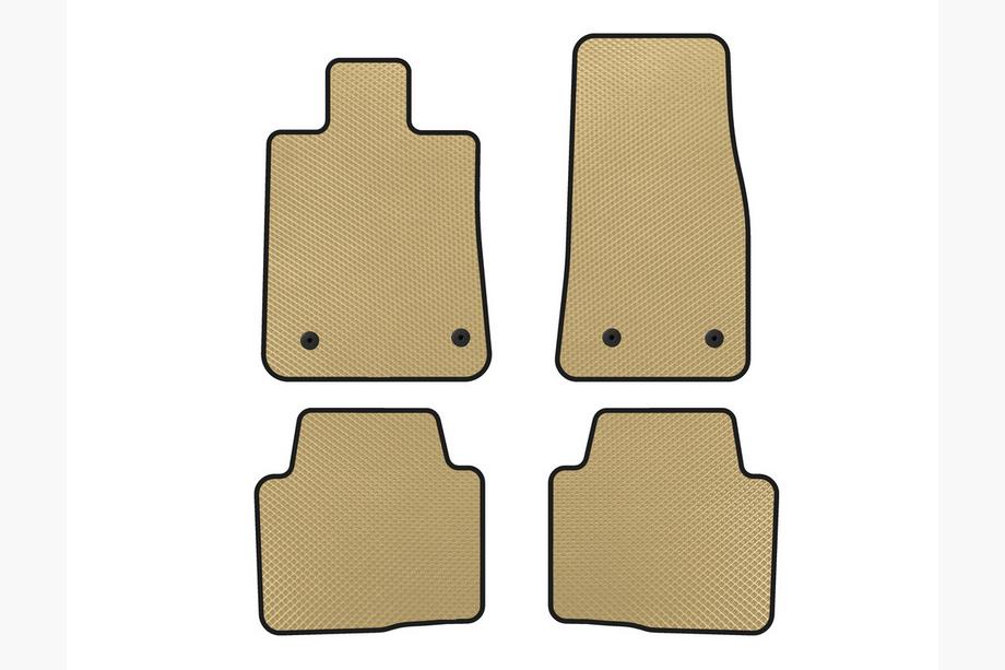 Cadillac CTS 2013-2019 EVA Floor Mats (2013+, Beige) Image