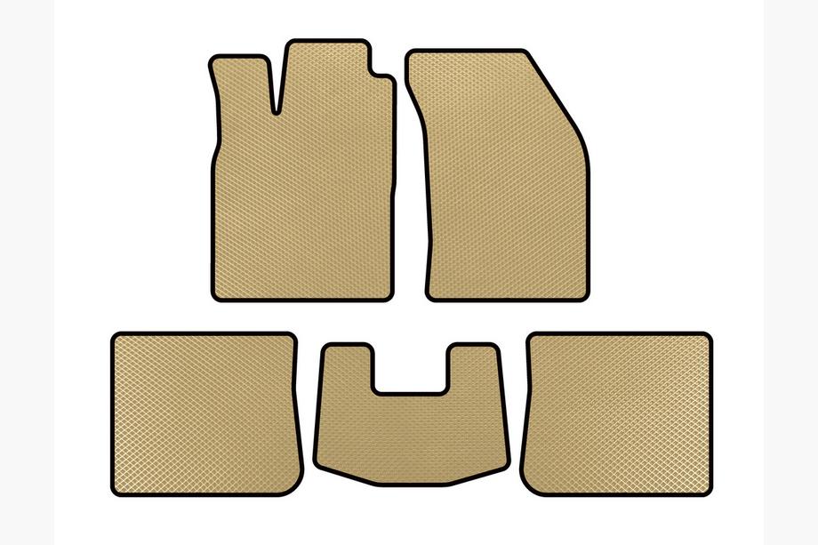 Chery Elara/Alia/Fora/A5 2006- EVA Floor Mats (SD, Beige) Image