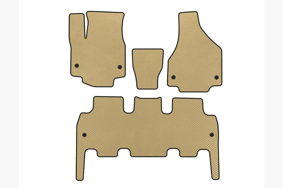 Chrysler Pacifica 2016- EVA Floor Mats (Beige) Image