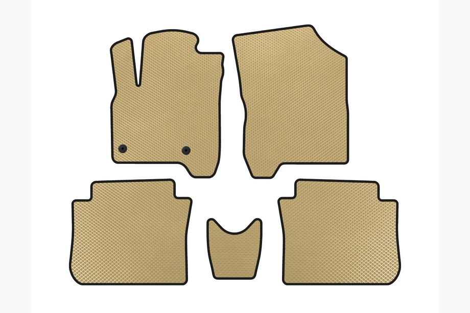 Citroen C-3 Picasso 2010-2017 EVA Floor Mats (Beige) Image