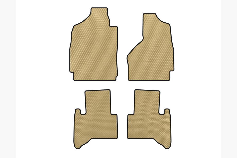 Dodge RAM (DR/DH/D1/DC/DM) 2002–2009 EVA Floor Mats (2002-2009, Beige) Image