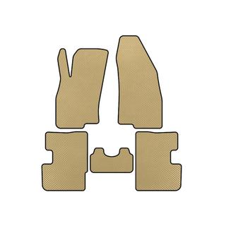 EVA Floor Mats (2011-2018, HB, 3-Door, Beige) Fiat Punto Grande/EVO 2006-2018