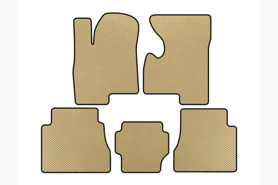 Hummer H2 2002-2009 EVA Floor Mats (Beige) Image