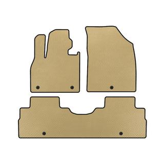 EVA Floor Mats (2 Rows, 8-Seater, Beige) Hyundai Palisade 2018-2025