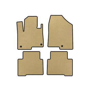 EVA Floor Mats (2 Rows, for Grand, Beige) Hyundai Santa Fe 4 2018-2023