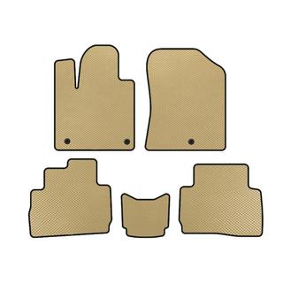 EVA Floor Mats (2020-2023, Beige) Hyundai Santa Fe 4 2018-2023