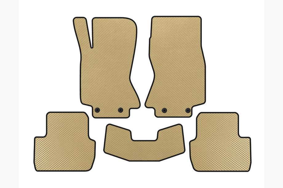 Jaguar S-Type 1999-2008 EVA Floor Mats (Beige) Image