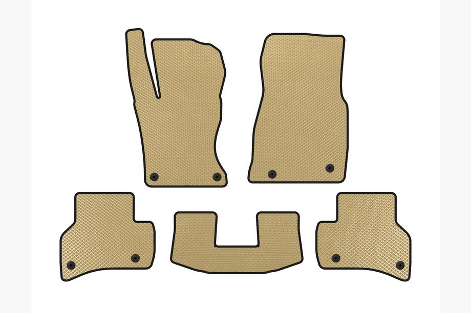 Jaguar XE 2016- EVA Floor Mats (2015-2019, SD, Beige) Image
