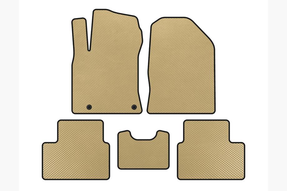 Kia Cerato 4 2019- EVA Floor Mats (Beige) Photo 1