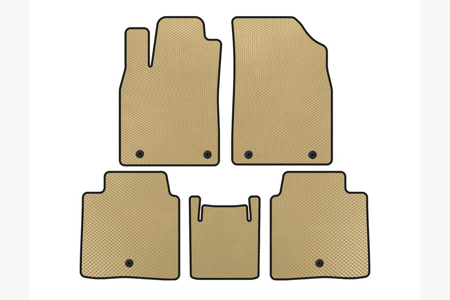 Lexus ES 2012-2018 EVA Floor Mats (SD, Hybrid, Beige) Image