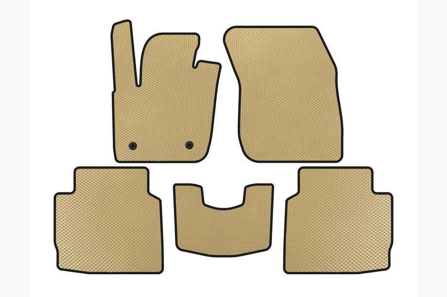 Lincoln MKZ 2012-2020 EVA Floor Mats (2016-2020, SD, Beige) Photo 1