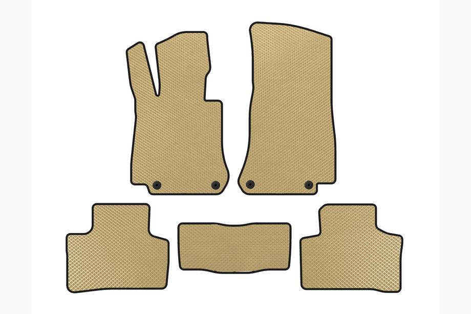 Mercedes EQC 2019-2023 EVA Floor Mats (Beige) Image