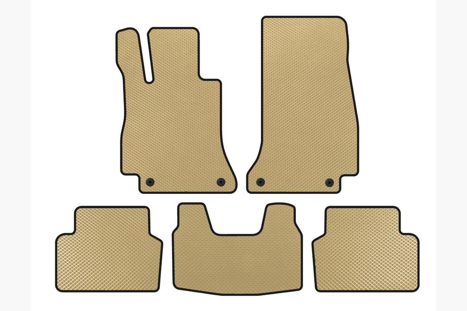 Mercedes E-class W213 2016-2023 EVA Floor Mats (SD, Beige) Image
